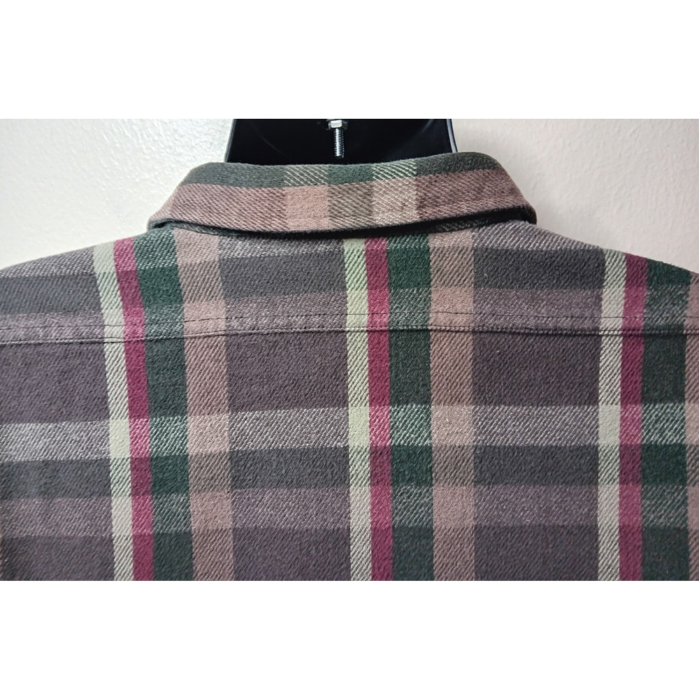 Vintage 80s 90s Winter Run Men’s XL Shirt Plaid Flannel Button Up Brown USA - Picture 5 of 8